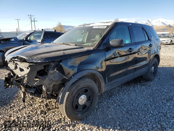 2016 Ford Utility Police Interceptor with VIN 1FM5K8AR4GGC07998, listed as a Copart auction lot 81365434 with 0 mi miles and Salvage Title. Bid and sale history available at carsss.com. Image 1.
