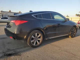 2010 Acura ZDX Tech Pkg with VIN 2HNYB1H44AH501572, listed as a Copart auction lot 52585975 with 151,253 mi miles and Salvage Title. Bid and sale history available at carsss.com. Image 3.
