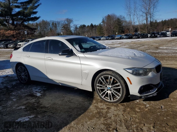 2016 BMW 4 Series 428i xDrive with VIN WBA4C9C50GG135613, listed as a Copart auction lot 87655245 with 89,568 mi miles and Salvage Title. Bid and sale history available at DreamBid. Image 4.