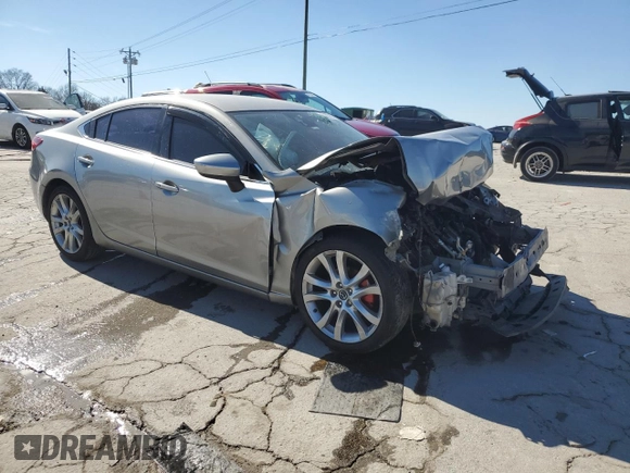 2014 Mazda Mazda6 i Touring with VIN JM1GJ1T58E1104066, listed as a Copart auction lot 46655205 with 130,857 mi miles and Salvage Title. Bid and sale history available at carsss.com. Image 4.