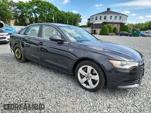 2012 Audi A6 Premium Plus with VIN WAUGGAFC6CN054165, listed as a Copart auction lot 62527695 with 55,592 mi miles and Clean title. Bid and sale history available at DreamBid. Image 4.