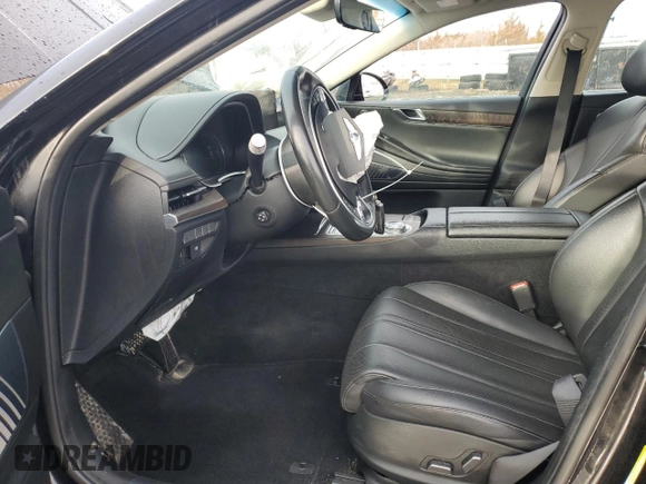 2021 Genesis G80 2.5T z VIN KMTGB4SC8MU078145, wystawiony jako Copart lot #47362105 z przebiegiem 45 642 mil mil oraz Szkoda całkowita • Salvage title. Historia ofert i sprzedaży dostępna na DreamBid. Obrazek 7.