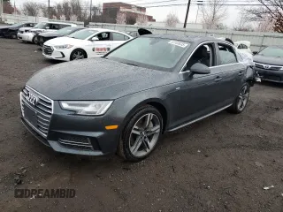 2018 Audi A4 Premium Plus with VIN WAUENAF46JA095227, listed as a Copart auction lot 53183835 with 77,618 mi miles and Salvage Title. Bid and sale history available at carsss.com. Image 1.