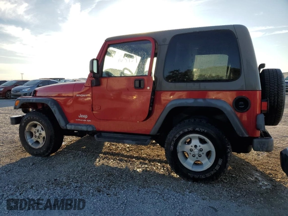 2003 Jeep Wrangler Sport with VIN 1J4FA49S43P332645, listed as a Copart auction lot 77424814 with 165,909 mi miles and Non Repairable. Bid and sale history available at carsss.com. Image 2.