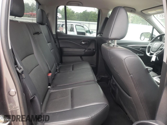 2017 Honda Ridgeline RTL-T with VIN 5FPYK3F65HB027242, listed as a Copart auction lot 62584355 with 43,165 mi miles and Salvage title. Bid and sale history available at DreamBid. Image 10.