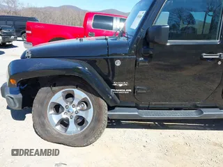 2017 Jeep Wrangler Unlimited Sahara with VIN 1C4BJWEG4HL605843, listed as a IAAI auction lot 41883085 with 93,752 mi miles. Bid and sale history available at carsss.com. Image 18.