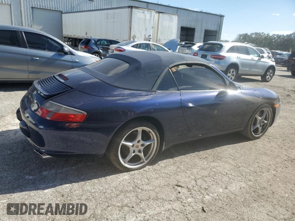 2005 Porsche 911 Carrera with VIN WP0CA29945S650078, listed as a Copart auction lot 76583414 with 92,356 mi miles and Salvage Title. Bid and sale history available at carsss.com. Image 3.