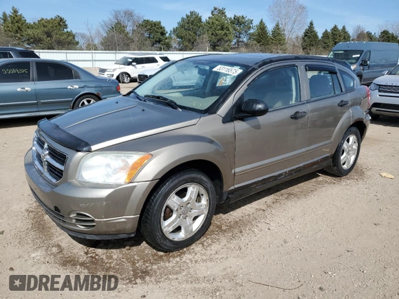 2007 Dodge Caliber SXT with VIN 1B3HB48B27D263783, listed as a Copart auction lot 53116575 with 164,533 mi miles and Salvage Title. Bid and sale history available at DreamBid. Image 1.