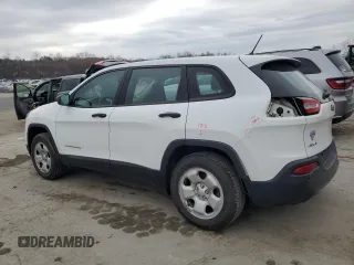 2017 Jeep Cherokee Sport with VIN 1C4PJMAB3HW651280, listed as a Copart auction lot 50682055 with 130,253 mi miles and Salvage Title. Bid and sale history available at carsss.com. Image 2.