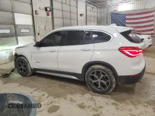 2018 BMW X1 sDrive28i with VIN WBXHU7C36J5H44086, listed as a Copart auction lot 47807655 with 131,306 mi miles and Salvage Title. Bid and sale history available at carsss.com. Image 2.