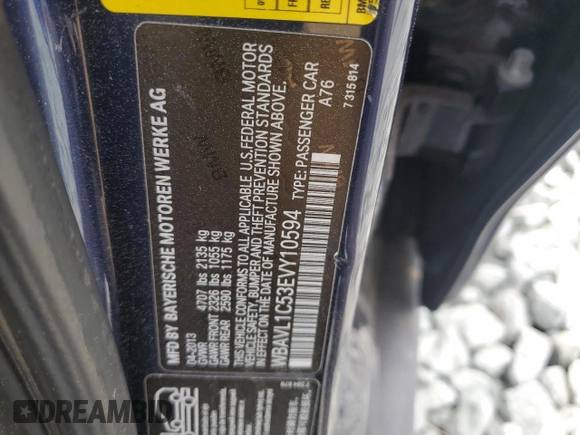 2014 BMW X1 xDrive28i with VIN WBAVL1C53EVY10594, listed as a Copart auction lot 51332745 with 163,134 mi miles and Clean Title. Bid and sale history available at carsss.com. Image 14.