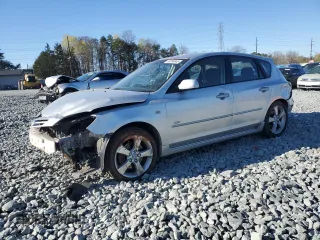 2005 Mazda 3 s with VIN JM1BK143051292702, listed as a Copart auction lot 50704945 with 250,503 mi miles and Salvage Title. Bid and sale history available at carsss.com. Image 1.