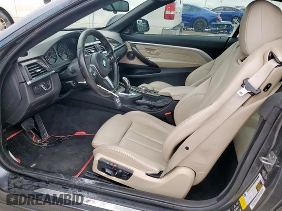 2015 BMW 4 Series 435i xDrive with VIN WBA3T7C54FP942778, listed as a Copart auction lot 54515685 with 128,423 mi miles and Salvage title. Bid and sale history available at DreamBid. Image 7.