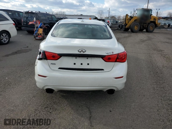 2017 Infiniti Q50 Red Sport 400 with VIN JN1FV7AR9HM870161, listed as a Copart auction lot 84621624 with 68,890 mi miles and Salvage title. Bid and sale history available at DreamBid. Image 6.