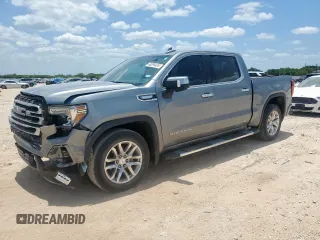 2020 GMC Sierra 1500 SLT with VIN 3GTP8DED1LG322981, listed as a Copart auction lot 60099435 with 62,662 mi miles and Salvage title. Bid and sale history available at DreamBid. Image 1.