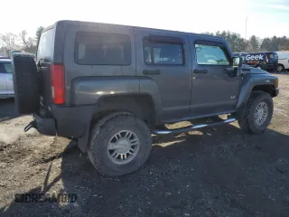 2009 Hummer H3 SUV Luxury with VIN 5GTEN13EX98115734, listed as a Copart auction lot 80717894 with 187,930 mi miles and Salvage Title. Bid and sale history available at carsss.com. Image 3.