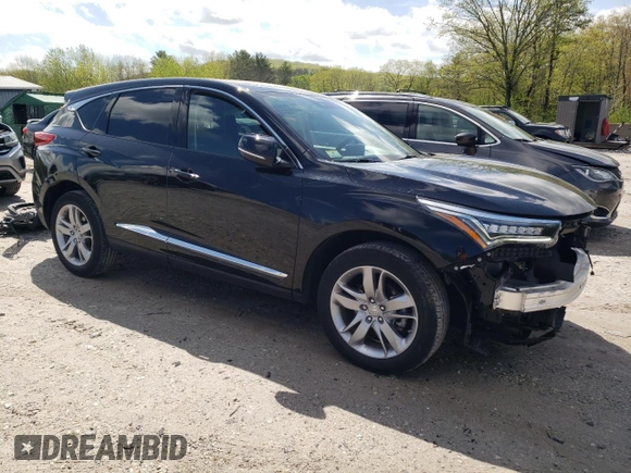 2021 Acura RDX Advance with VIN 5J8TC2H71ML020555, listed as a Copart auction lot 54877845 with 36,600 mi miles and Salvage title. Bid and sale history available at DreamBid. Image 4.