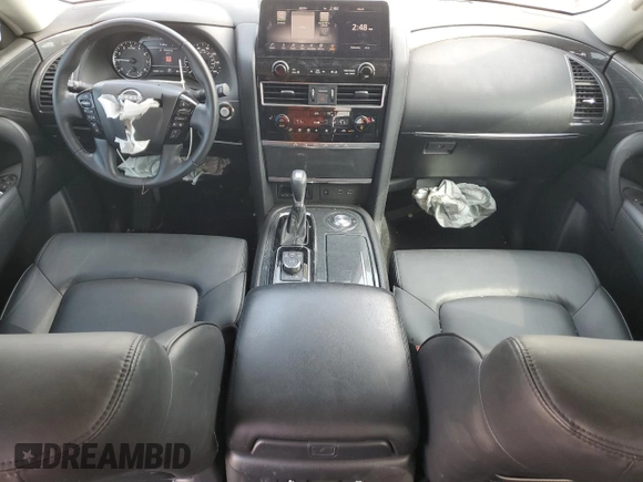 2022 Nissan Armada SV with VIN JN8AY2AC0N9160114, listed as a Copart auction lot 76266474 with 44,285 mi miles and Salvage Title. Bid and sale history available at carsss.com. Image 8.