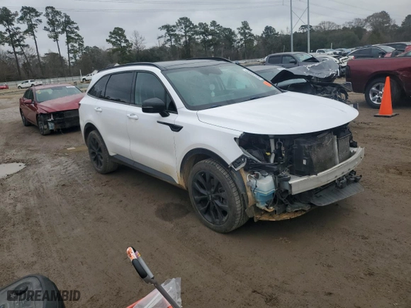 2021 Kia Sorento SX with VIN 5XYRK4LF5MG023668, listed as a Copart auction lot 42235035 with 124,356 mi miles and Salvage Title. Bid and sale history available at carsss.com. Image 4.