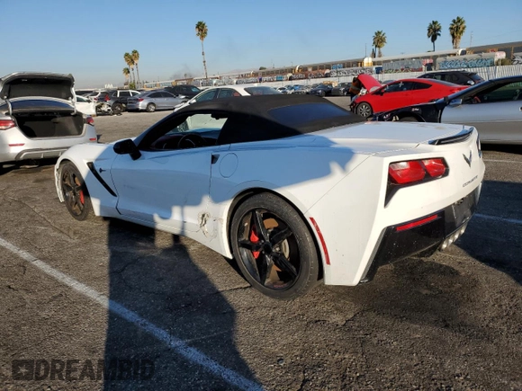 2014 Chevrolet Corvette 3LT with VIN 1G1YF3D71E5128003, listed as a Copart auction lot 58559974 with 72,682 mi miles and Clean Title. Bid and sale history available at carsss.com. Image 2.