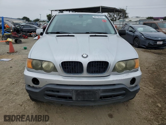 2003 BMW X5 3.0i with VIN 5UXFA53573LV98293, listed as a Copart auction lot 69780404 with 0 mi miles and Salvage Title. Bid and sale history available at carsss.com. Image 5.