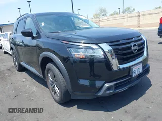 2022 Nissan Pathfinder SV with VIN 5N1DR3BA5NC220847, listed as a IAAI auction lot 42164898 with 50,627 mi miles and . Bid and sale history available at DreamBid. Image 1.
