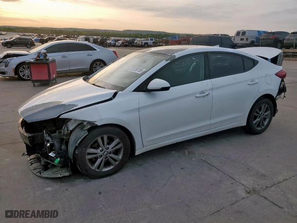 2018 Hyundai Elantra Value Edition with VIN 5NPD84LF4JH240111, listed as a Copart auction lot 51293185 with 91,263 mi miles and Salvage Title. Bid and sale history available at carsss.com. Image 1.