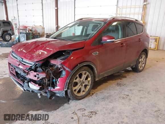 2014 Ford Escape Titanium with VIN 1FMCU0JX6EUC58726, listed as a IAAI auction lot 41656779 with 162,888 mi miles. Bid and sale history available at carsss.com. Image 17.