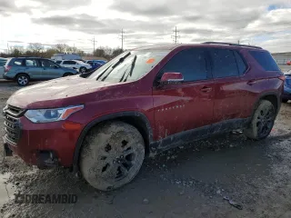 2018 Chevrolet Traverse RS with VIN 1GNERJKX0JJ156862, listed as a Copart auction lot 80392054 with 0 mi miles and Salvage Title. Bid and sale history available at carsss.com. Image 1.