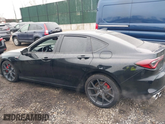 2023 Acura TLX Type S with VIN 19UUB7F97PA004000, listed as a IAAI auction lot 41313294 with 12,000 mi miles and . Bid and sale history available at DreamBid. Image 14.