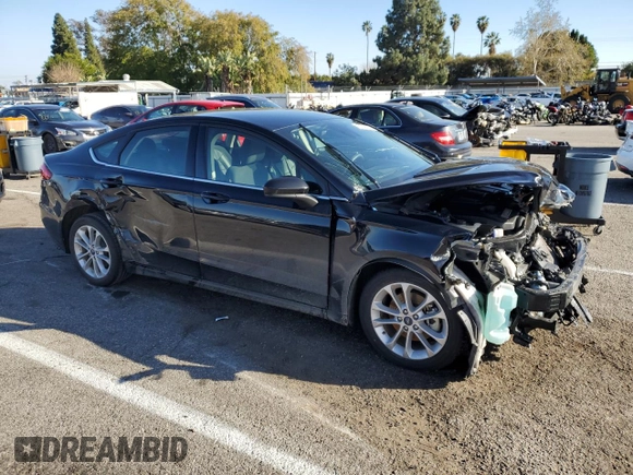2020 Ford Fusion Hybrid SE with VIN 3FA6P0LU1LR148964, listed as a Copart auction lot 43479143 with 0 mi miles. Bid and sale history available at carsss.com. Image 4.