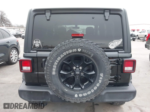 2021 Jeep Wrangler Unlimited Sport S with VIN 1C4HJXDG1MW856944, listed as a IAAI auction lot 41397210 with 39,471 mi miles. Bid and sale history available at carsss.com. Image 17.
