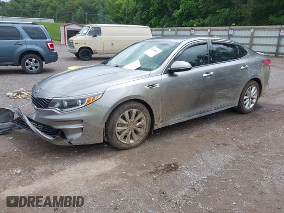 2017 Kia Optima EX with VIN 5XXGU4L34HG126243, listed as a IAAI auction lot 42180111 with 171,747 mi miles and . Bid and sale history available at DreamBid. Image 2.