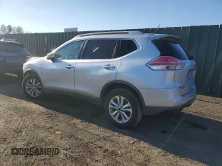 2016 Nissan Rogue SV with VIN KNMAT2MV3GP696657, listed as a Copart auction lot 43572145 with 120,728 mi miles and Salvage Title. Bid and sale history available at carsss.com. Image 2.