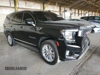 2021 GMC Yukon SLT with VIN 1GKS1BKD3MR281220, listed as a Copart auction lot 74983974 with 95,144 mi miles and Salvage Title. Bid and sale history available at carsss.com. Image 4.