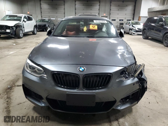 2015 BMW 2 Series M235i xDrive with VIN WBA1J9C59FV371292, listed as a Copart auction lot 85387204 with 0 mi miles and Clean Title. Bid and sale history available at carsss.com. Image 5.