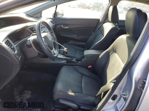 2015 Honda Civic Sedan LX with VIN 19XFB2F53FE006166, listed as a Copart auction lot 45543635 with 159,965 mi miles and Salvage Title. Bid and sale history available at carsss.com. Image 7.