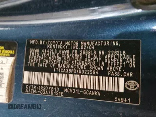 2004 Toyota Solara SE with VIN 4T1CA38PX4U022594, listed as a Copart auction lot 53252695 with 152,115 mi miles and Clean Title. Bid and sale history available at carsss.com. Image 12.