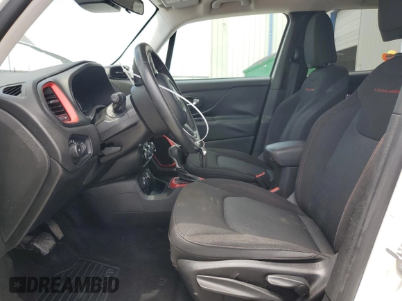 2015 Jeep Renegade Trailhawk with VIN ZACCJBCT2FPB85764, listed as a Copart auction lot 58965465 with 80,440 mi miles and Salvage title. Bid and sale history available at DreamBid. Image 7.
