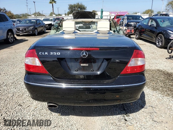 2008 Mercedes-Benz CLK 350 with VIN WDBTK56F18T089313, listed as a Copart auction lot 49496485 with 101,711 mi miles and Salvage title. Bid and sale history available at DreamBid. Image 6.