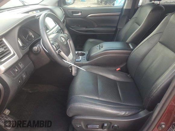 2016 Toyota Highlander Limited with VIN 5TDDCRFH8GS017730, listed as a Copart auction lot 55986315 with 71,593 mi miles and Clean title. Bid and sale history available at DreamBid. Image 7.