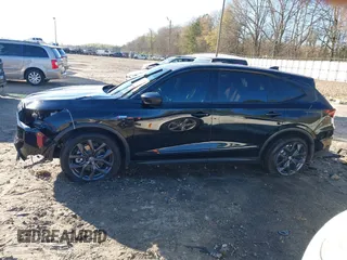 2023 Acura MDX w/A-Spec Package with VIN 5J8YE1H09PL008056, listed as a IAAI auction lot 41856240 with 52,891 mi miles. Bid and sale history available at carsss.com. Image 15.