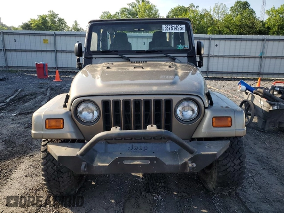 2003 Jeep Wrangler Sahara with VIN 1J4FA59S83P318057, listed as a Copart auction lot 58781495 with 102,571 mi miles and Clean title. Bid and sale history available at DreamBid. Image 5.
