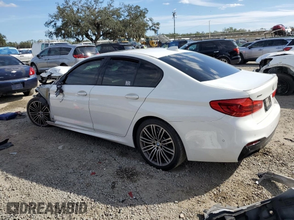 2020 BMW 5 Series M550i xDrive with VIN WBAJS7C06LCD07565, listed as a Copart auction lot 42618365 with Not provided miles and Non repairable. Bid and sale history available at DreamBid. Image 2.