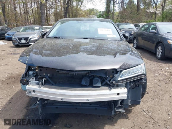 2015 Acura TLX V6 Tech with VIN 19UUB3F55FA010575, listed as a IAAI auction lot 42117562 with 108,564 mi miles. Bid and sale history available at carsss.com. Image 12.