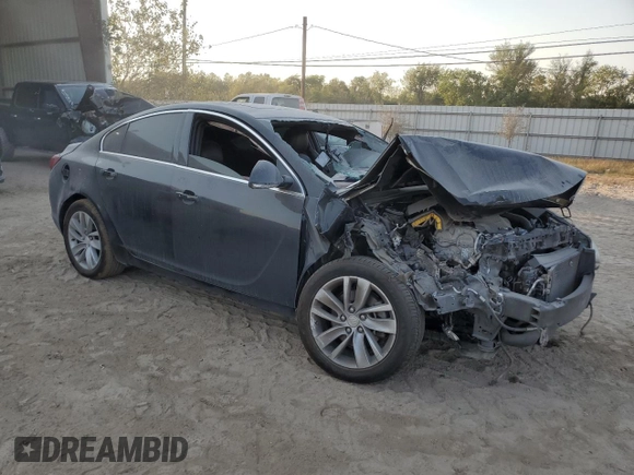 2017 Buick Regal Premium II with VIN 2G4GR5GX1H9136414, listed as a Copart auction lot 76053104 with 125,291 mi miles and Salvage Title. Bid and sale history available at carsss.com. Image 4.