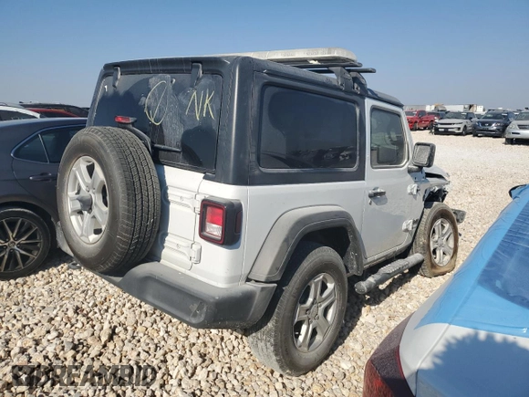 2023 Jeep Wrangler Sport с VIN 1C4HJXAG4PW598962, выставлен на аукционе Copart как лот 71889884 с пробегом 37 986 миль миль и Списание • Salvage title. История ставок и продаж доступна на DreamBid. Изображение 3.