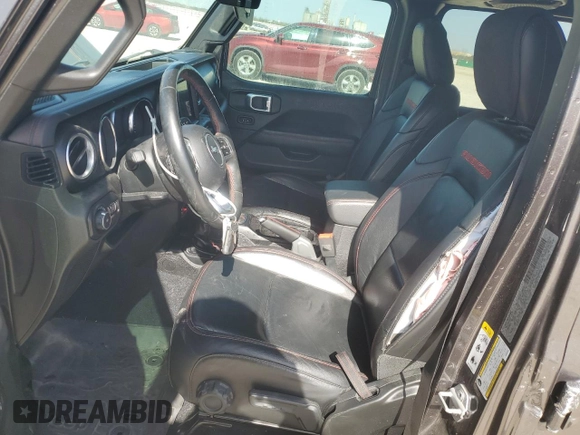 2018 Jeep Wrangler Unlimited Rubicon with VIN 1C4HJXFN6JW203324, listed as a Copart auction lot 47960635 with 80,383 mi miles and Salvage title. Bid and sale history available at DreamBid. Image 7.