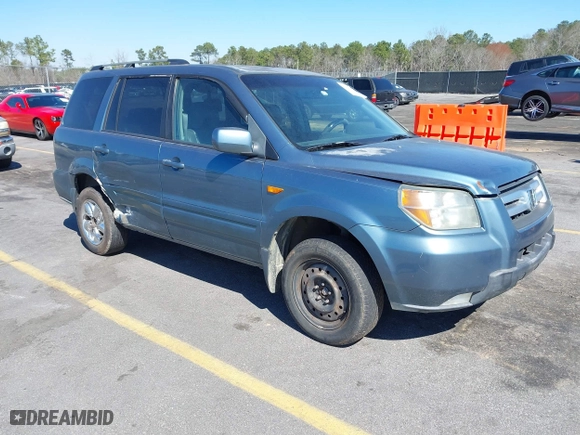 2006 Honda Pilot EX-L with VIN 5FNYF18526B028206, listed as a IAAI auction lot 41696355 with 282,779 mi miles. Bid and sale history available at carsss.com. Image 1.