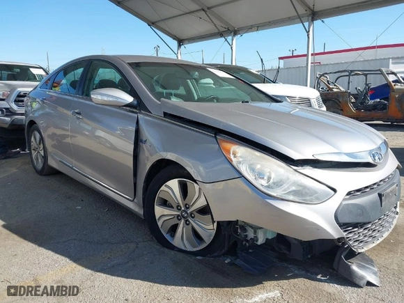 2013 Hyundai Sonata Hybrid with VIN KMHEC4A45DA095642, listed as a IAAI auction lot 41626995 with 183,710 mi miles. Bid and sale history available at carsss.com. Image 1.